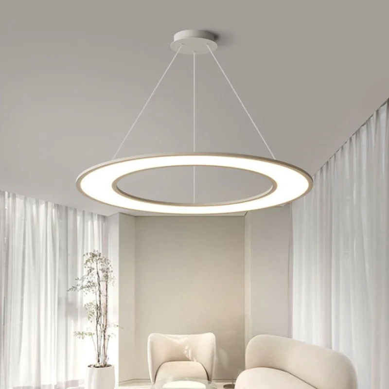 

Minimalist circular acrylic LED pendant lights for modern dining rooms bedrooms living rooms interior decoration hanging lamps