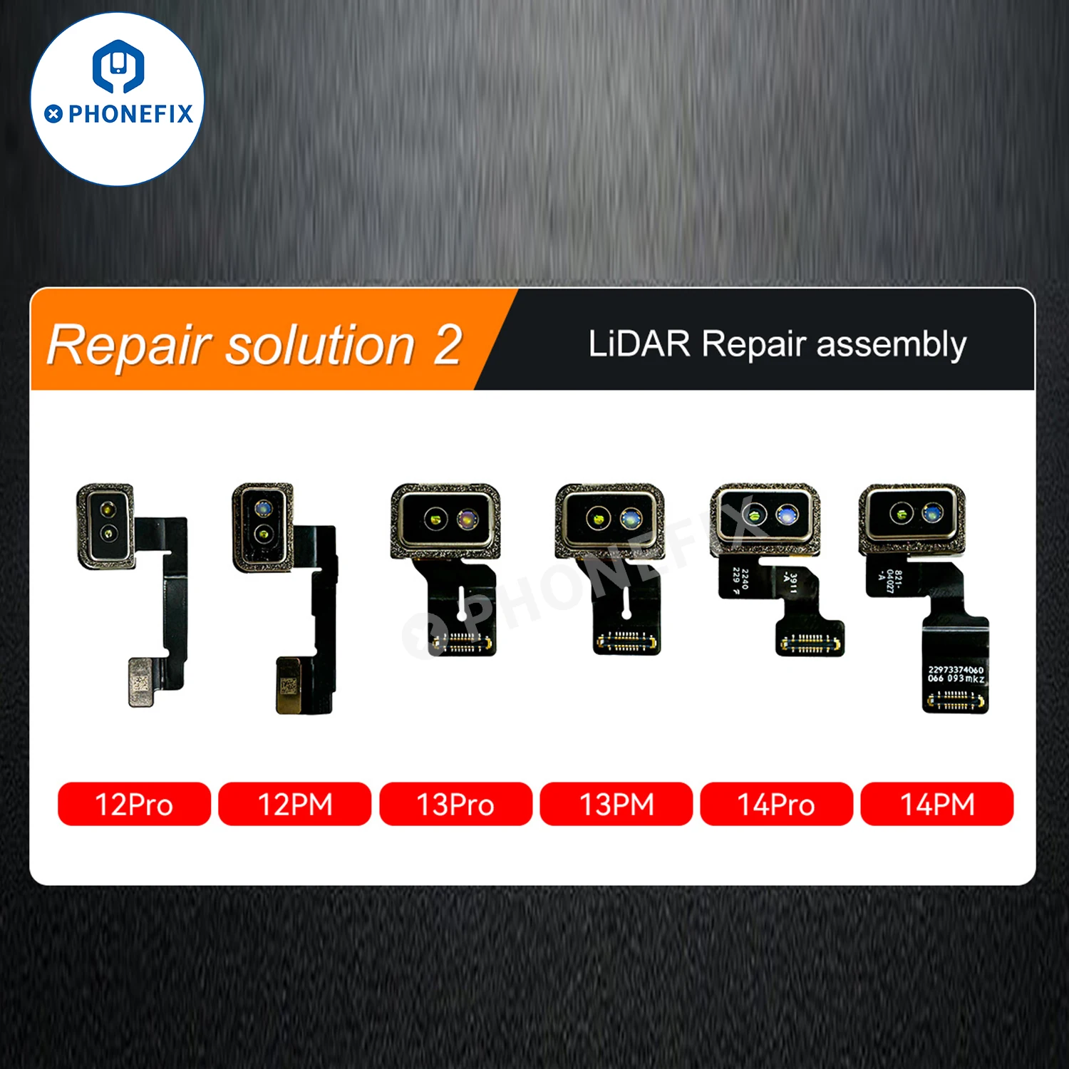 I2C I6S fotocamera posteriore Laser Radar IC adapter LiDar Repair Assembly FPC Cable Fix iPhone 12 Pro-14 Pro Max fotocamera posteriore Non originale
