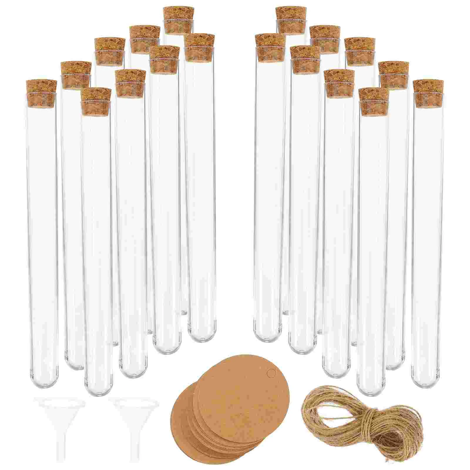 Reagenzglas-Set, Röhrchen, DIY-Tester, Aufbewahrung mit Kappen, Behälter, Kork, Papier, Stopper, Rack