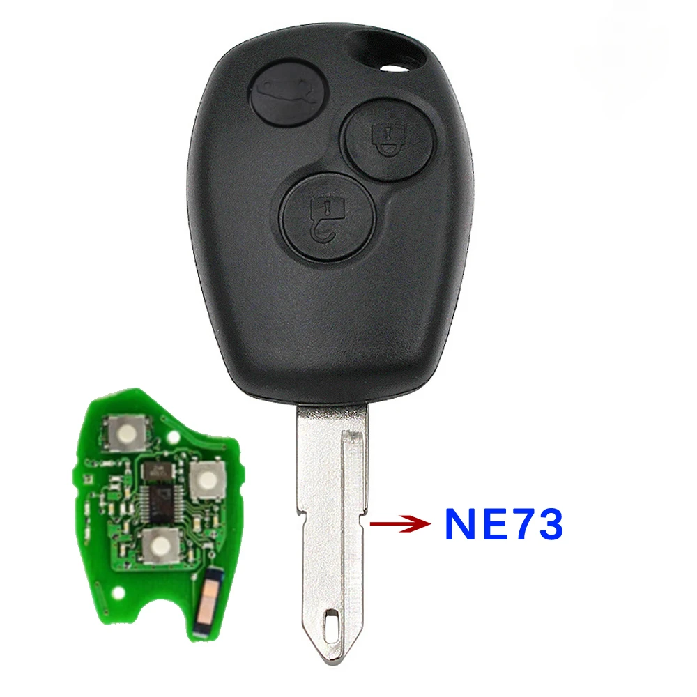 Ecusells Remote Car Key Fob PCF7961M 4A Chip 433MHz for Renault Trafic Sandero Logan Symbol Dacia Duster Logan Sandero 2012-2016