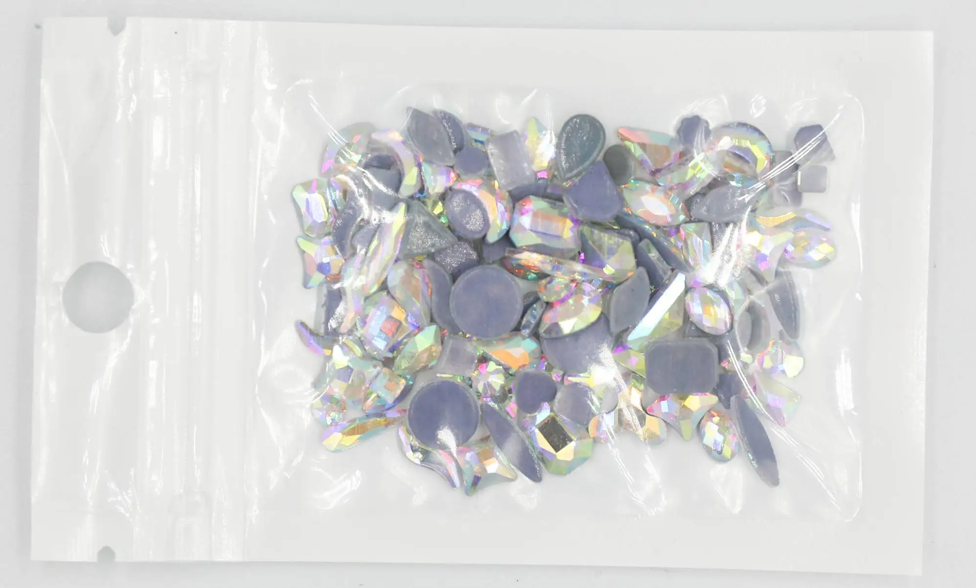 20Pcs/100Pcs shaped Glass Rhinestone Non Hot Fix Crystals AB Flatback Stones For Clothes Accessories Nail