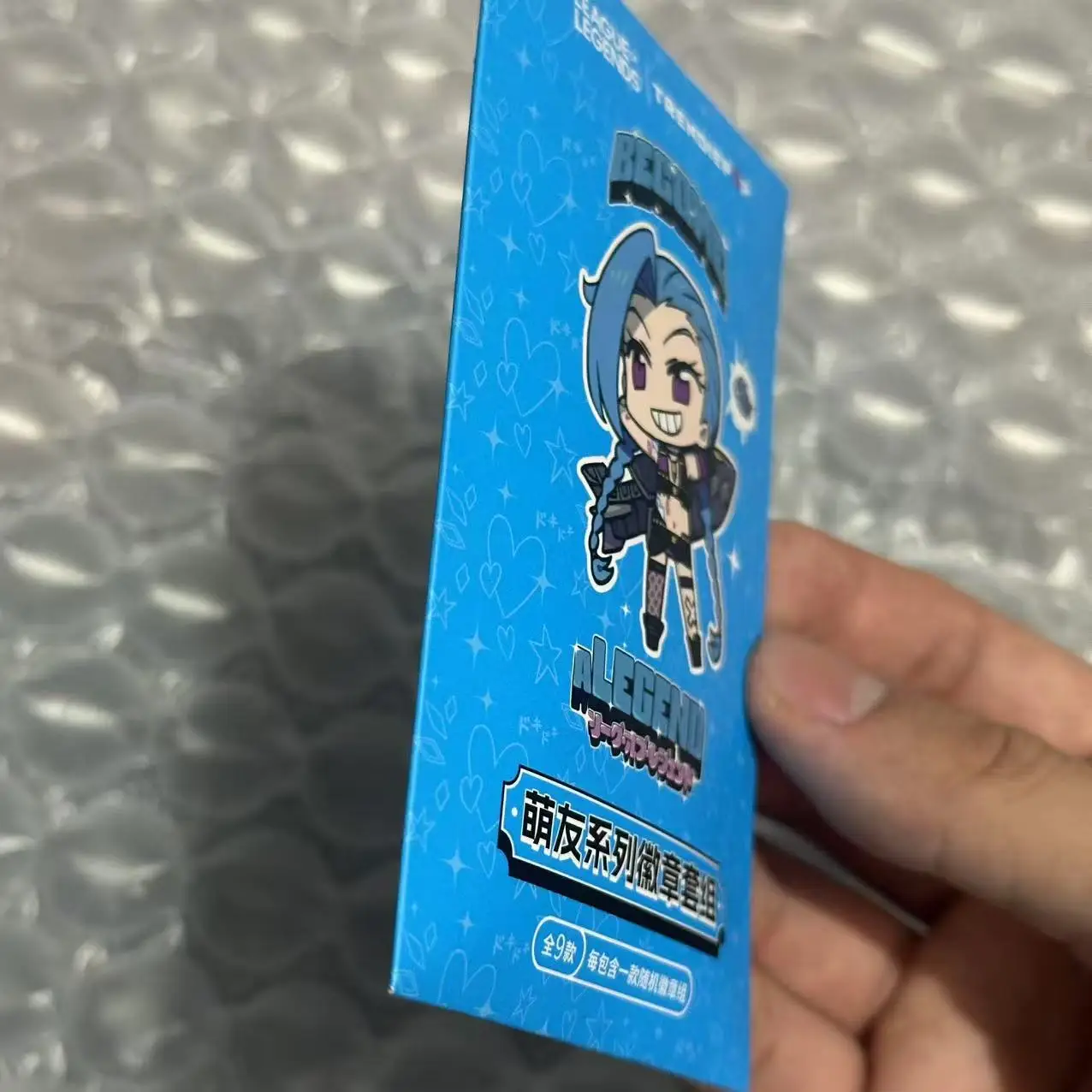 Chibi Series Tin Badge set Blind box Set (8 stuks in totaal) Ahri Jinx Akali Teemo Gwen Seraphine Yasuo Ekko Jhin Orianna