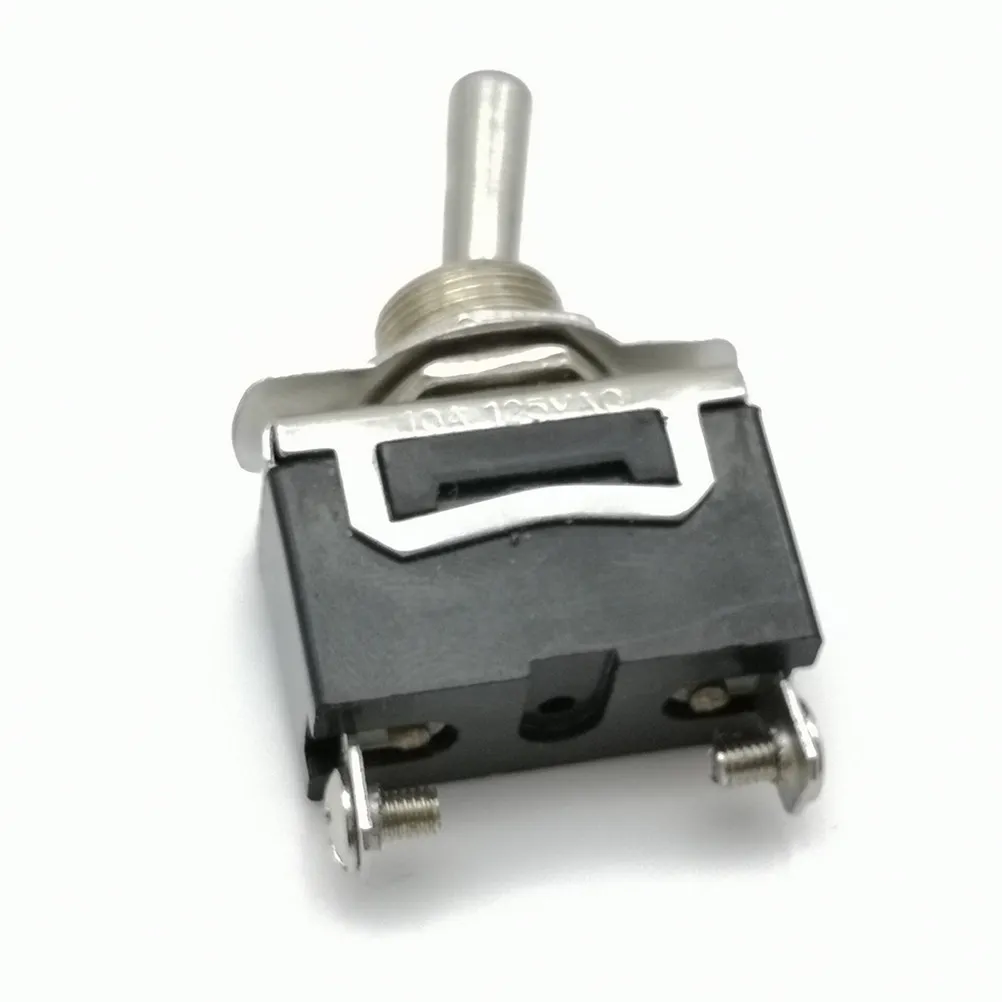 10Pcs 2 Pin Dpdt Toggle Switch Ac 250V 15A on Off Metal Mini Toggle Push Button Car Dash Reliable Corrosion Resistant