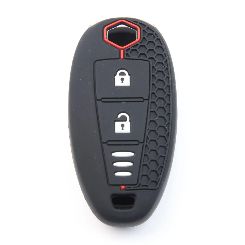 Silicone Car Key Case Cover For Suzuki Vitara Swift Ignis Kizashi SX4 Baleno Ertiga Keyless Fob Shell Skin Holder Protector