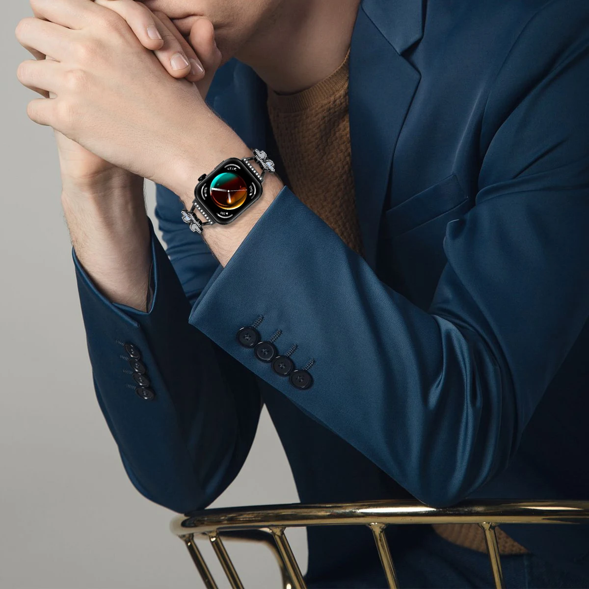 لساعة Huawei Watch Fit 3 حزام من الفولاذ المقاوم للصدأ وحزام الماس البرسيم وسوار معدني Correa لملحقات Huawei Fit 3