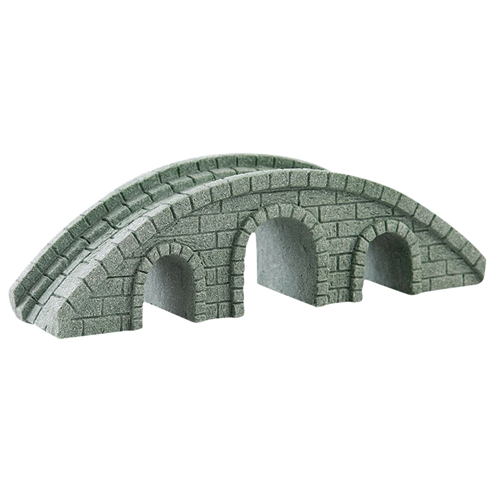 

Micro L Miniature Bridge Statue Decorative nament for Garden Bonsai Tiny Stone Mountain Water Scene Model Creative