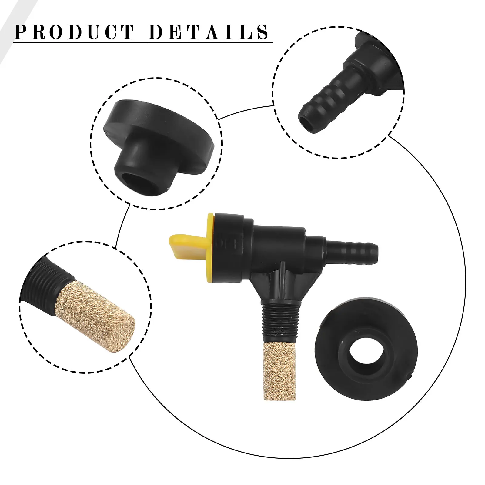 Robinet de réservoir de carburant et œillet de tondeuse à gazon, pièces de tondeuse à gazon pour AM293 AM294, pièces d'outils de jardin pour tondeuses Cox