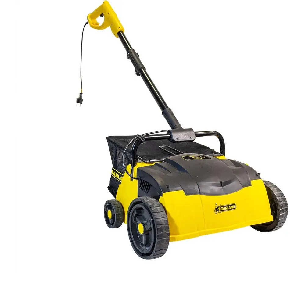 

Electric Lawn Rake for Synthetic Grass, 25L Leaf Bag, Model 302e, 19.8 lbs, Ideal Gardening Tool