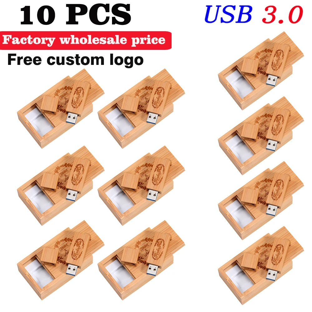 

USB3.0 10 шт./лот Бесплатный индивидуальный логотип USB 3.0 Флэш-накопитель 128 ГБ Свадебный подарок Ручка-накопитель 64 ГБ Деревянная карта памяти 32 ГБ USB-накопитель 16 ГБ