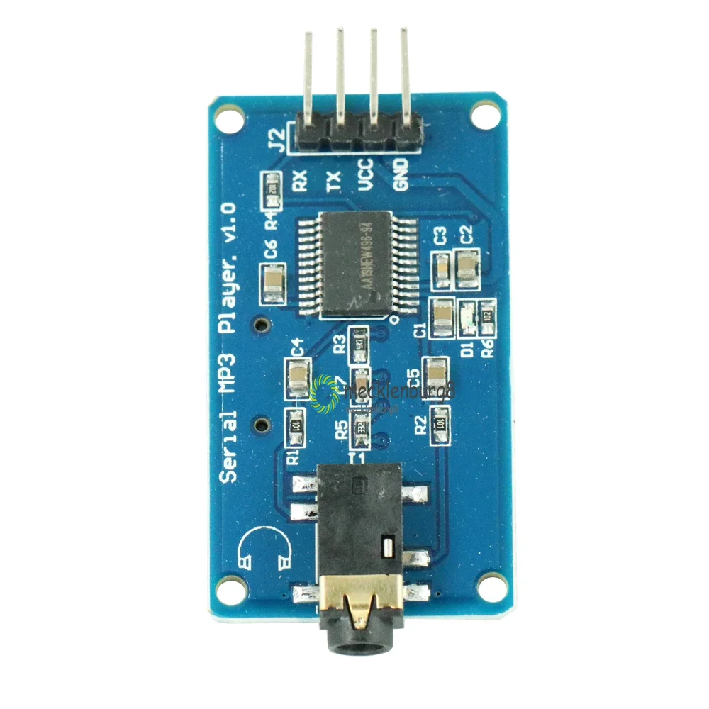 YX5300 UART TTL Serial Control MP3 Music Player Module Support MP3 / WAV Micro SD /SDHC Card For Arduino/AVR/ARM/PIC 3.2-5.2V DC