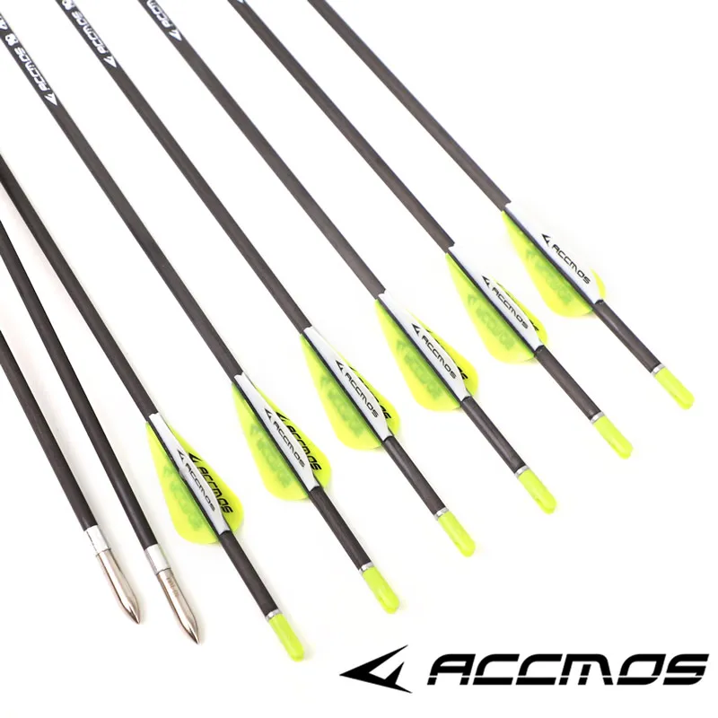 ID 3.2mm 40T Carbon Arrow Straightness +-0.009 Spine 350-1000 Archery for Compound/Recurve Bow Shooting Training Practicing