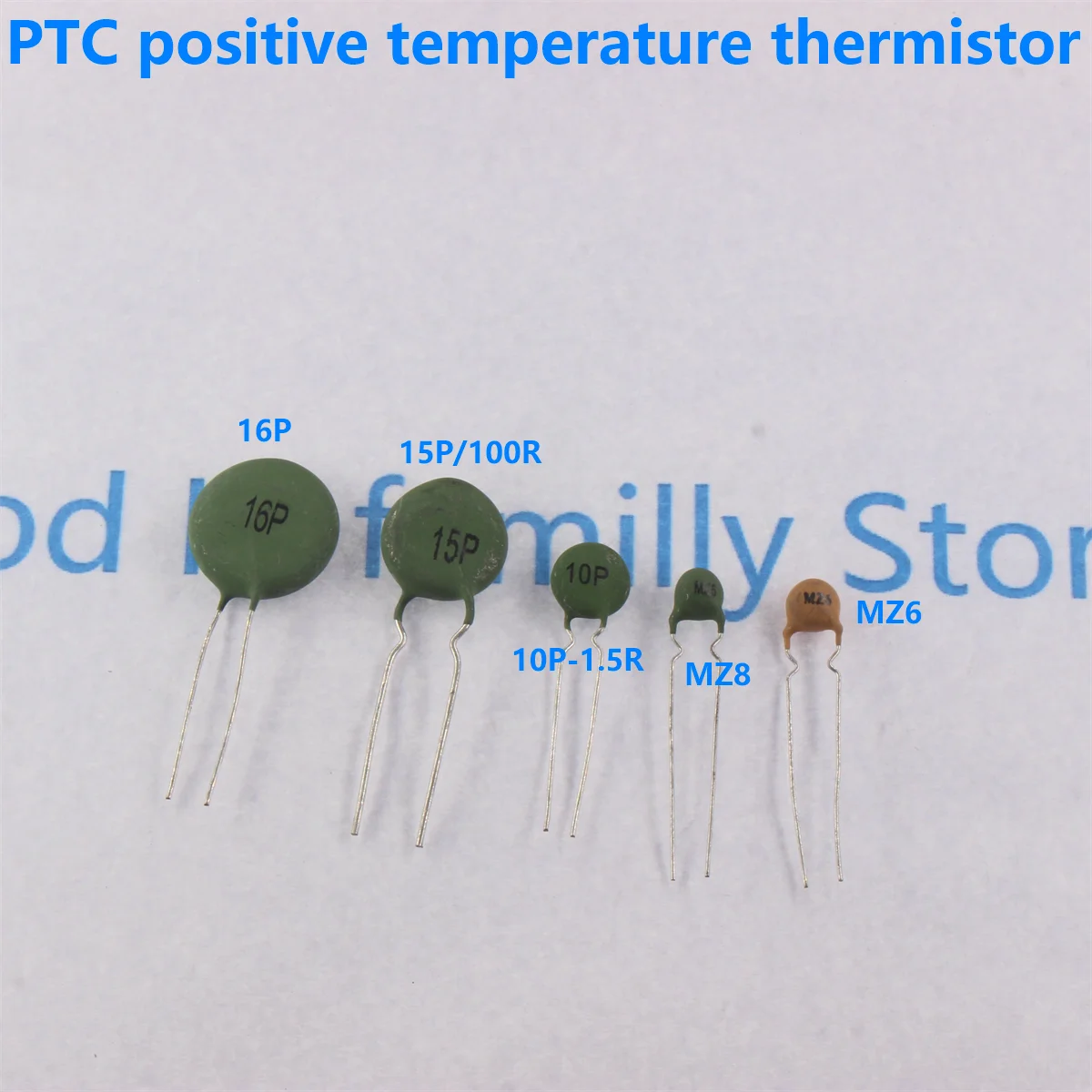20/10PCS PTC Positive Temperature Thermistor Resistor 16P 15P 19P 10P MZ6 MZ8 1K Thermal Resistance Green