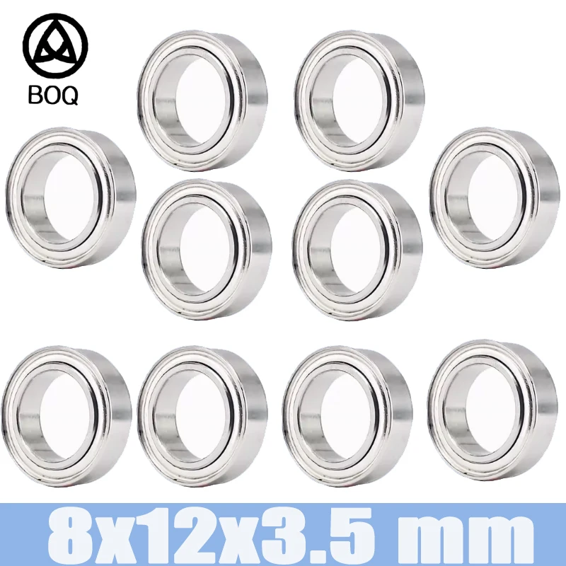 10Pcs MR128ZZ 8x12x3.5 mm ABEC-3 Metal Shielded MR128 ZZ Ball Mini Bearings For Strong Industrial Motors
