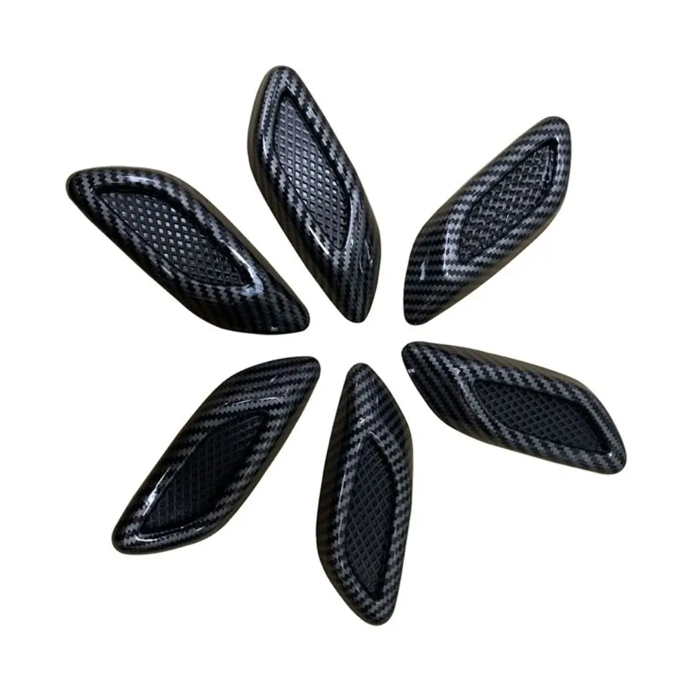 Universal Carbon Fiber Car Side Emulational Vent Cover Air Vent Hood Scoop Car Modification for BMW/Audi/Honda/VW