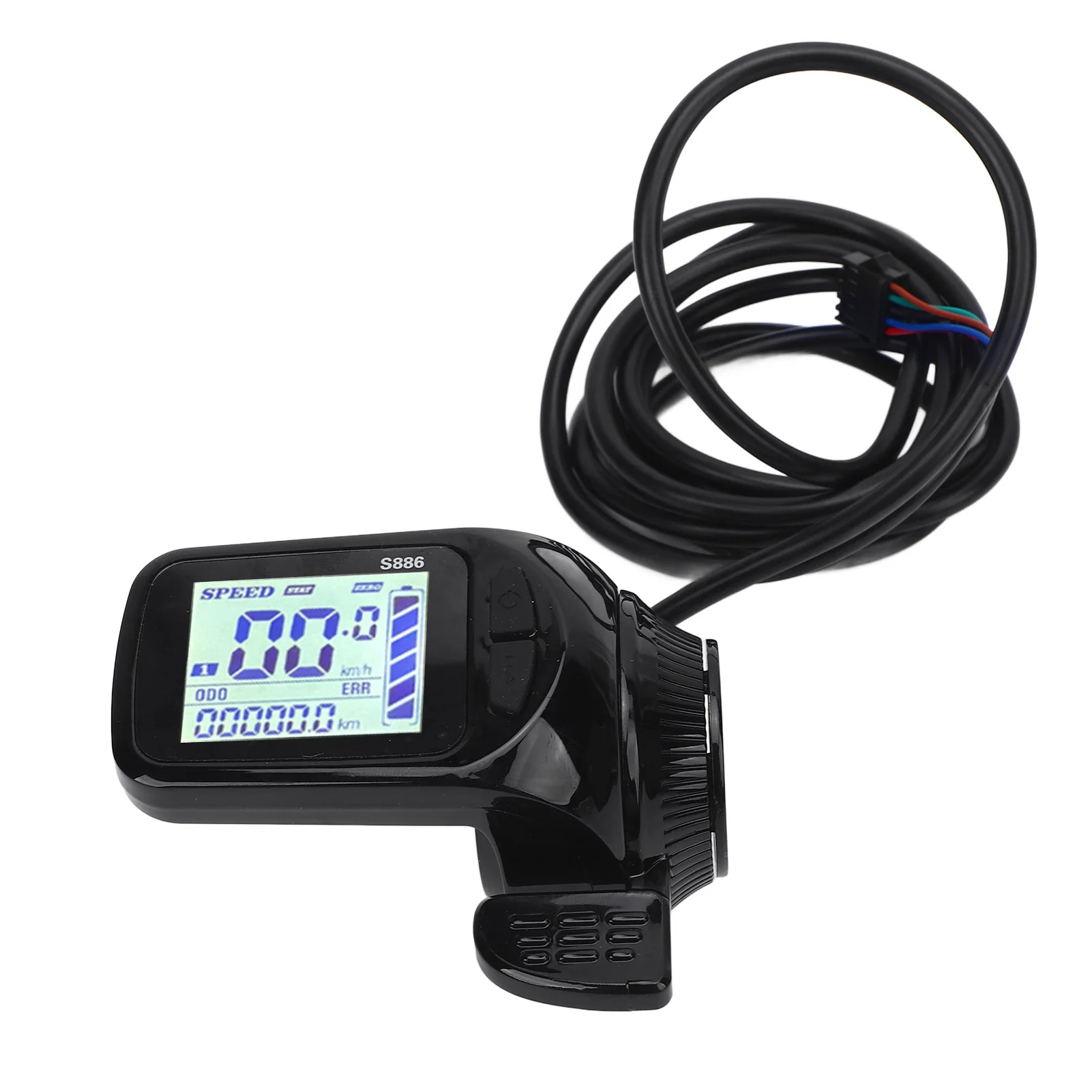 

Electric Bicycle LCD Display Thumb Throttle 2 in 1 Speed Meter Accelerator Scooter Bike Accessories