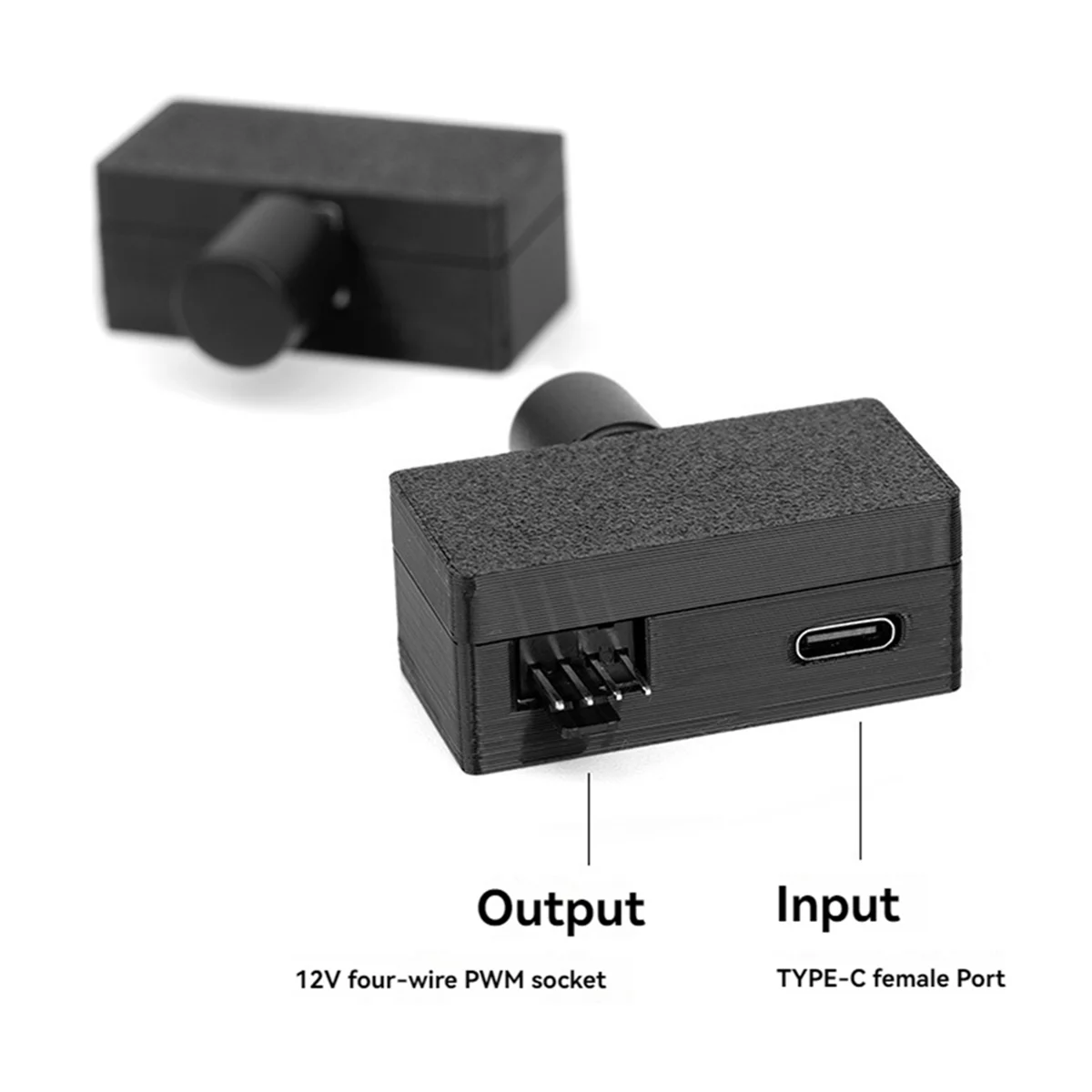 Fan Speed Controller 4Pin PWM Fan Governor TYPE-C Power Supply DIY Watercooling Cooler High Power PWM Fan Governor