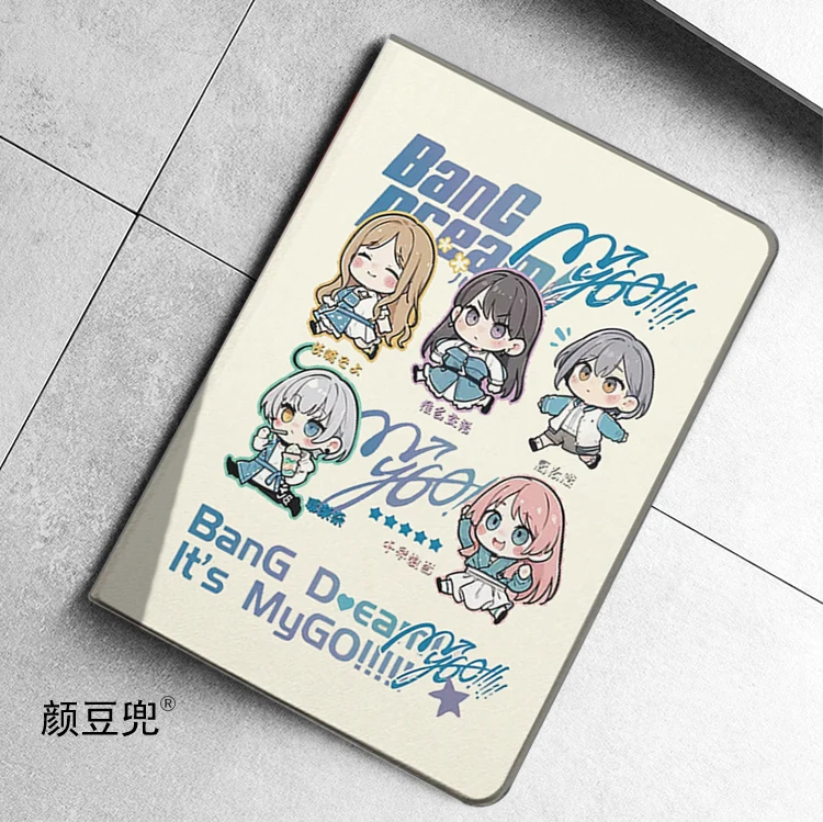 حلم بانج! إنها MyGO Anime لهاتف سامسونج جالاكسي تاب S9 لايت 8.7 2021 حافظة SM-T220/T225 غطاء حامل ثلاثي الطي جالاكسي S6 لايت S8 بلس