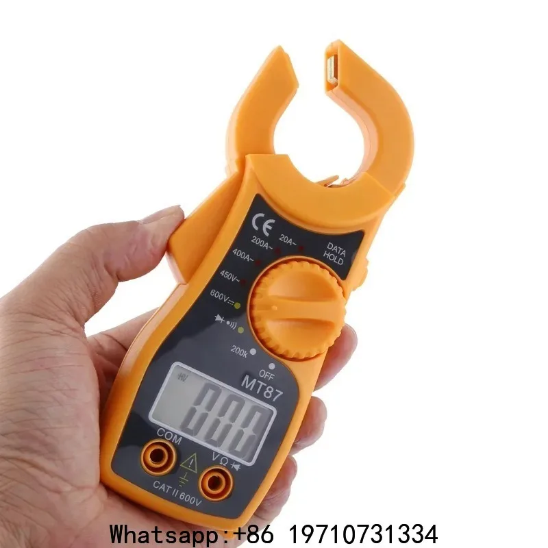 Digital Clamp Meter Multimeter Ammeter Digital Clamp Multimeter AC DC Voltmeter Ammeter Ohmmeter Volt Tester LCD Meter Voltmeter