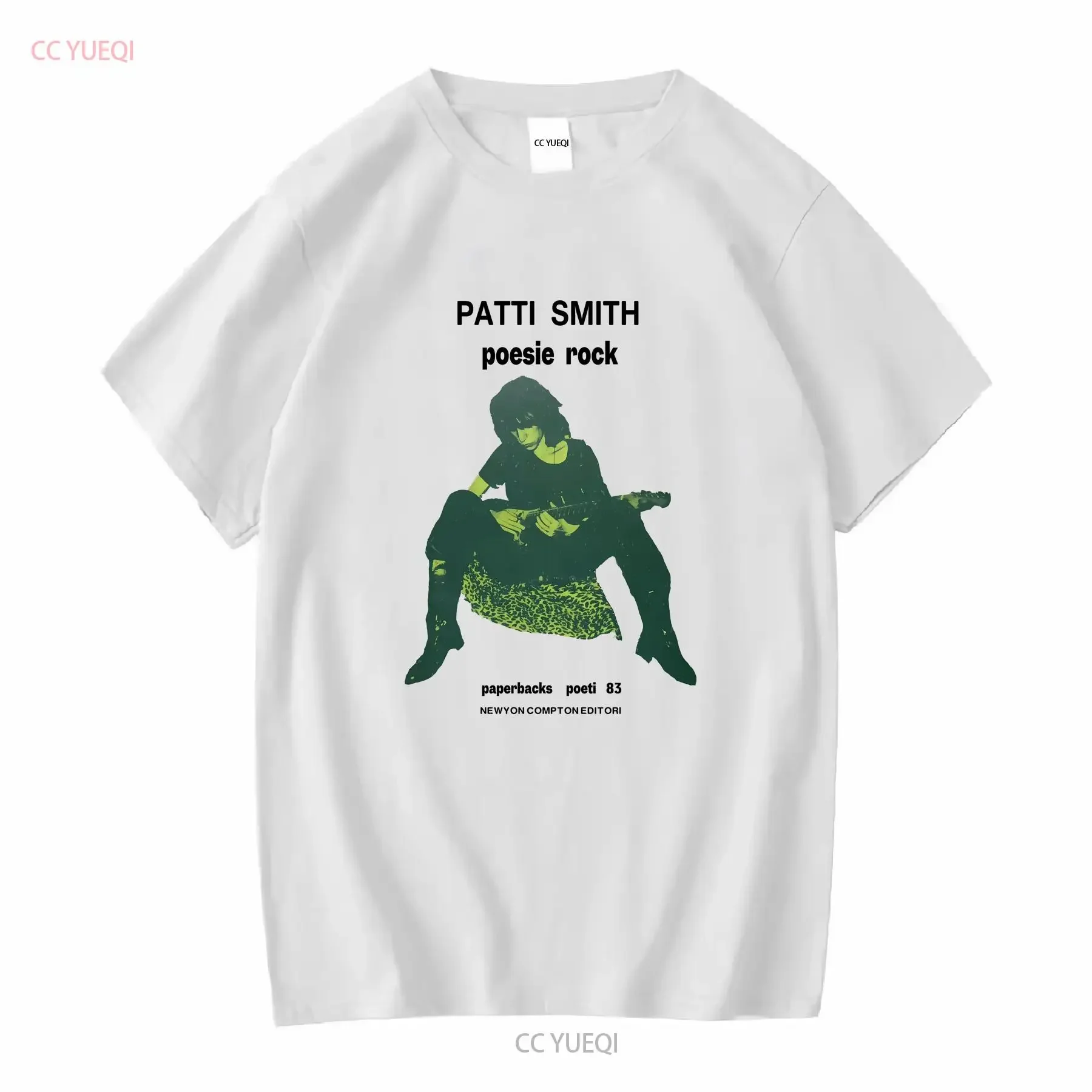 Patti Smith Poesie Rock t-shirt pleine taille S 5XL SE298 manches longues ou courtes vintage lavé doux mode polyvalent streetwear