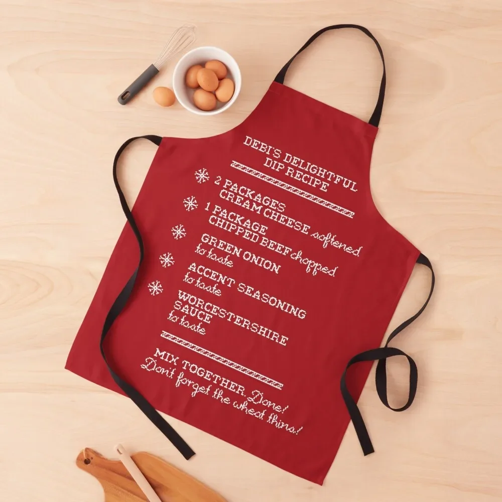 Debi's Dip Recipe Apron barber uniform kitchen and home kitchen gadgets Apron