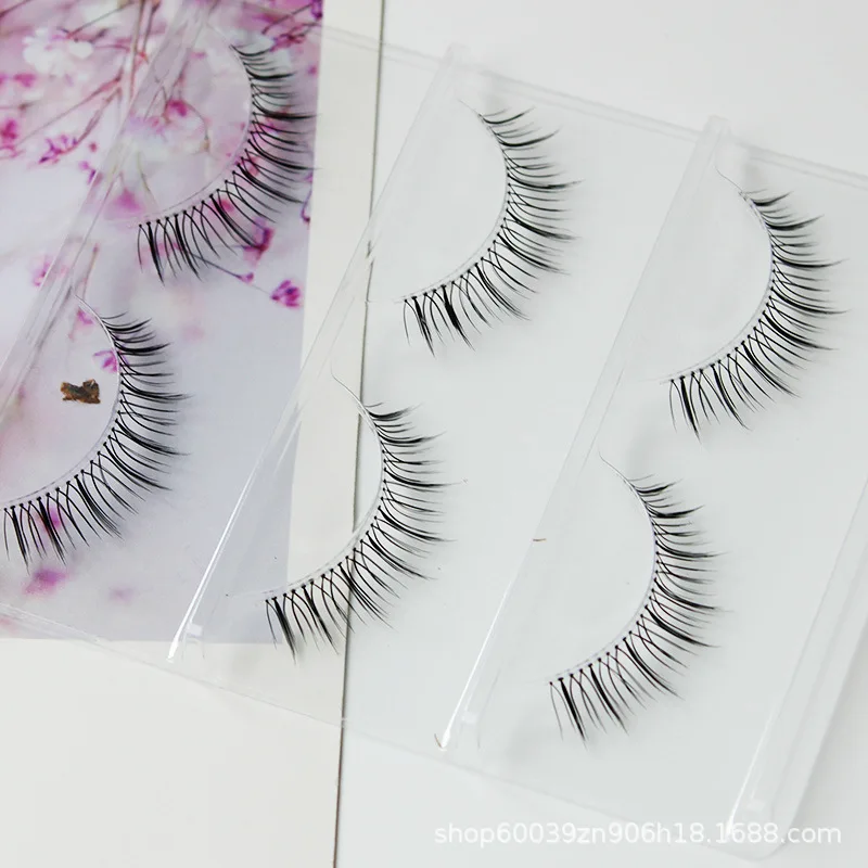 5Pairs Fairy Air Lash U-Type Girl Group False Eyelashes Transparent Stem Manga False Lashes Nature Little Devil Eyelash Makeup