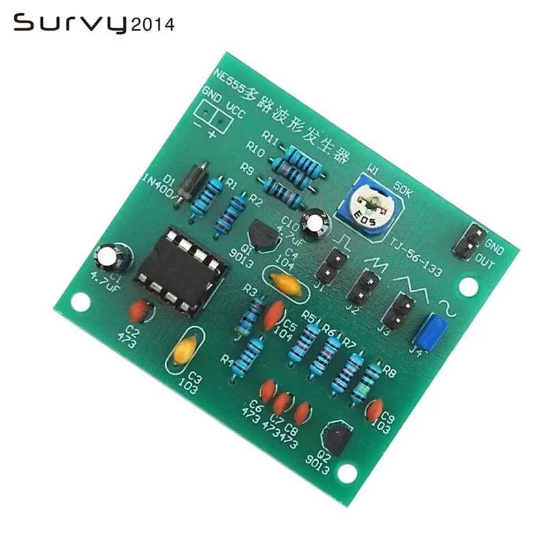 Sine Triangle Square Wave NE555 Multi-Channel Waveform Generator Module diy electronics