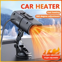 Car Heater Winter Fast Heating 12V Portable Electric Heated Fan Windshield Defrosting Defogging Heating For Car Travel Camper