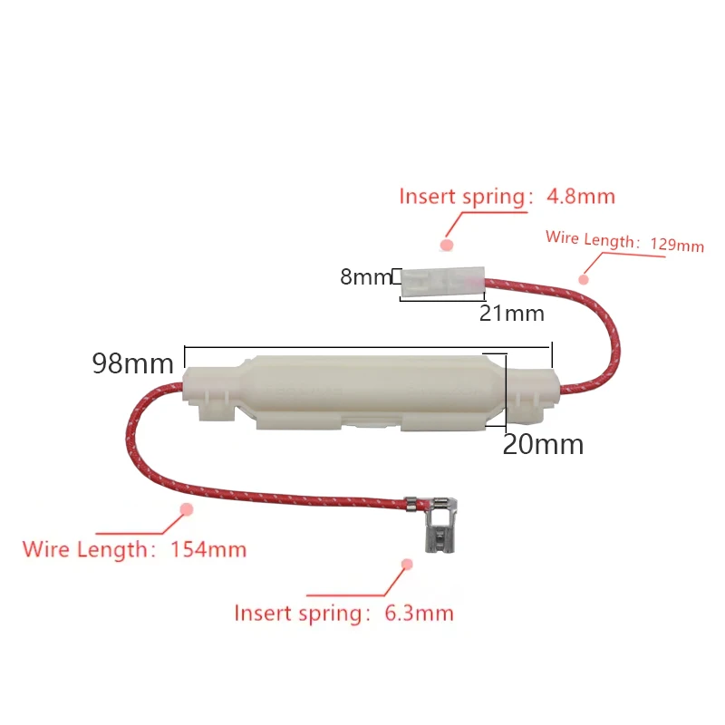 【1Set】High Voltage 5KV 0.5A 0.6A 0.7A 0.8A 0.9A 6X40MM Fuse for Microwave Ovens Universal Fuse Holder Microwave Ovens Parts
