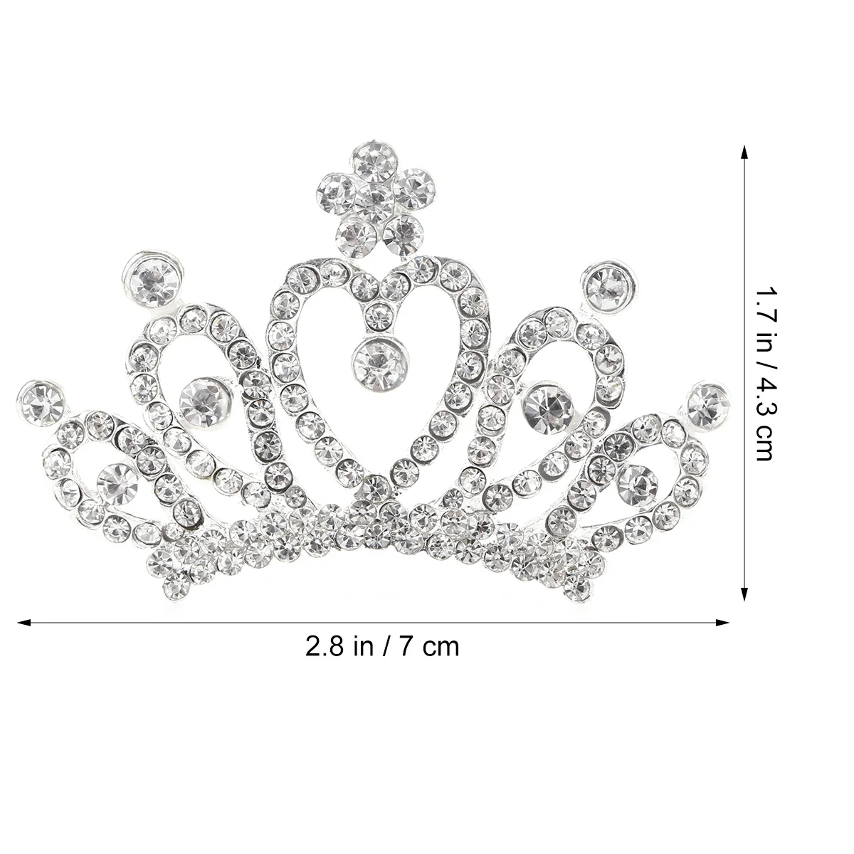 

Glitter Diamond Inlaid Crown Headbands Tiara Princess Rhinestone Child Lightweight Durable Non Fading Kids Wear Cosplay Party