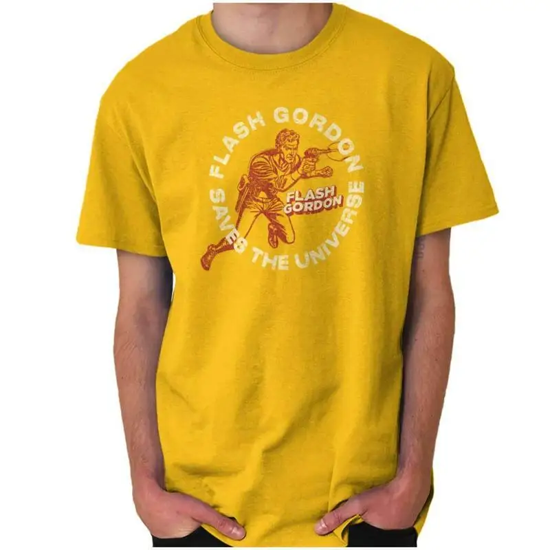 Flash Gordon Superhero Vintage Comic Book Womens or Mens Crewneck T Shirt