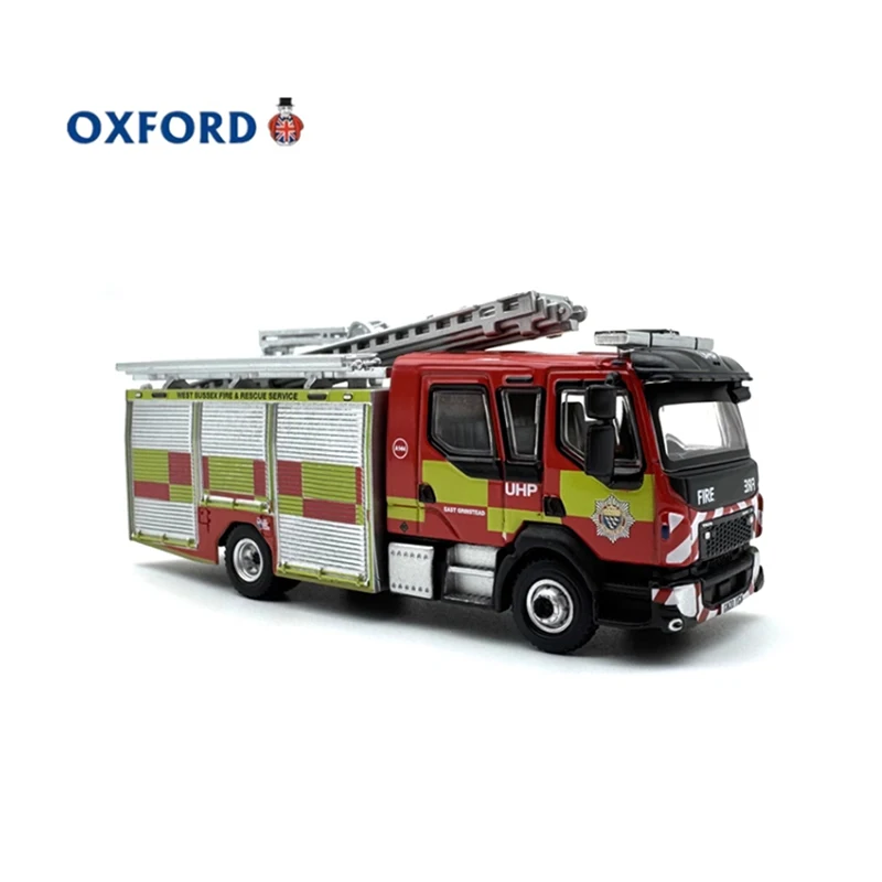 OXFORD Diecast 1:76 Scale FI 4 Emergency Rescue Fire Truck Alloy Car Model Finished Product Simulation Toy Static Model