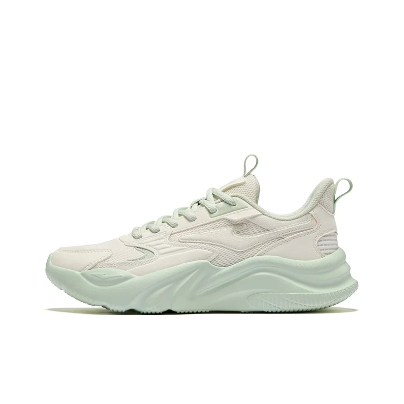 Erke Jie Ao 2.0 Casual Shoes Women's Low Top Microcrystal White/Dusty Green 52124102101-009