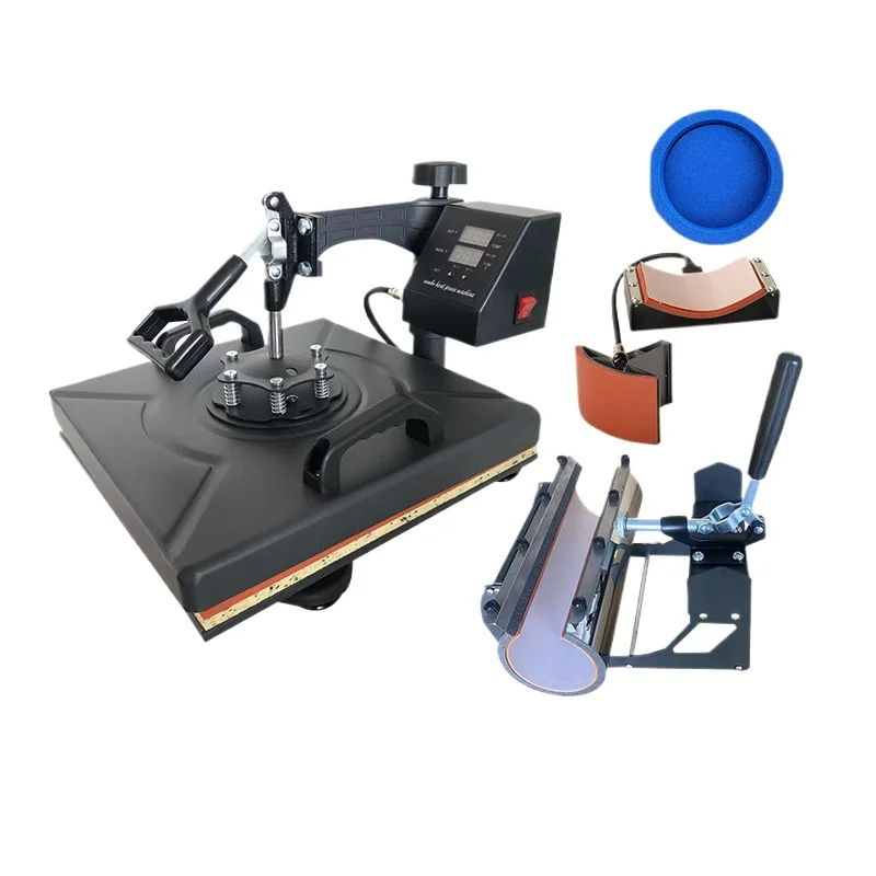 Multifunctional flat plate heat transfer T-shirt hot stamping machine 3838 five-in-one belt 30OZ