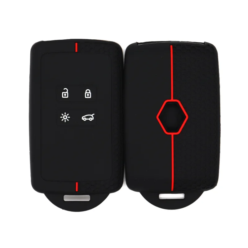 

For Renault Clio 5 Megane 4 Zoe Kadjar Captur Arkana Koleos, Soft Silicone Car Remote Key Fob Protective Cover Case