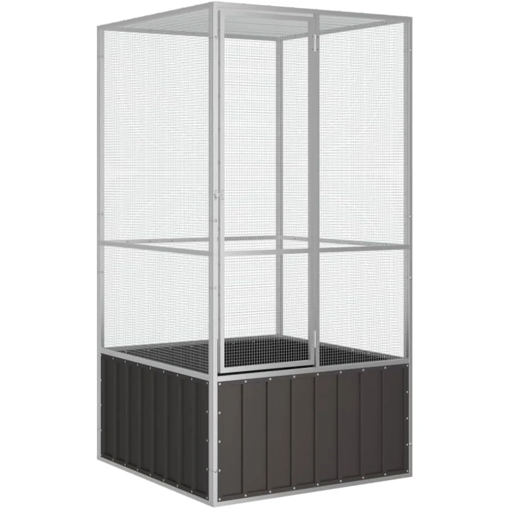 

Steel Bird Cage, Large Flight King Bird Cage for Cockatiels African Grey Quaker Amazon Sun Parakeets Green Cheek Conures Pigeons