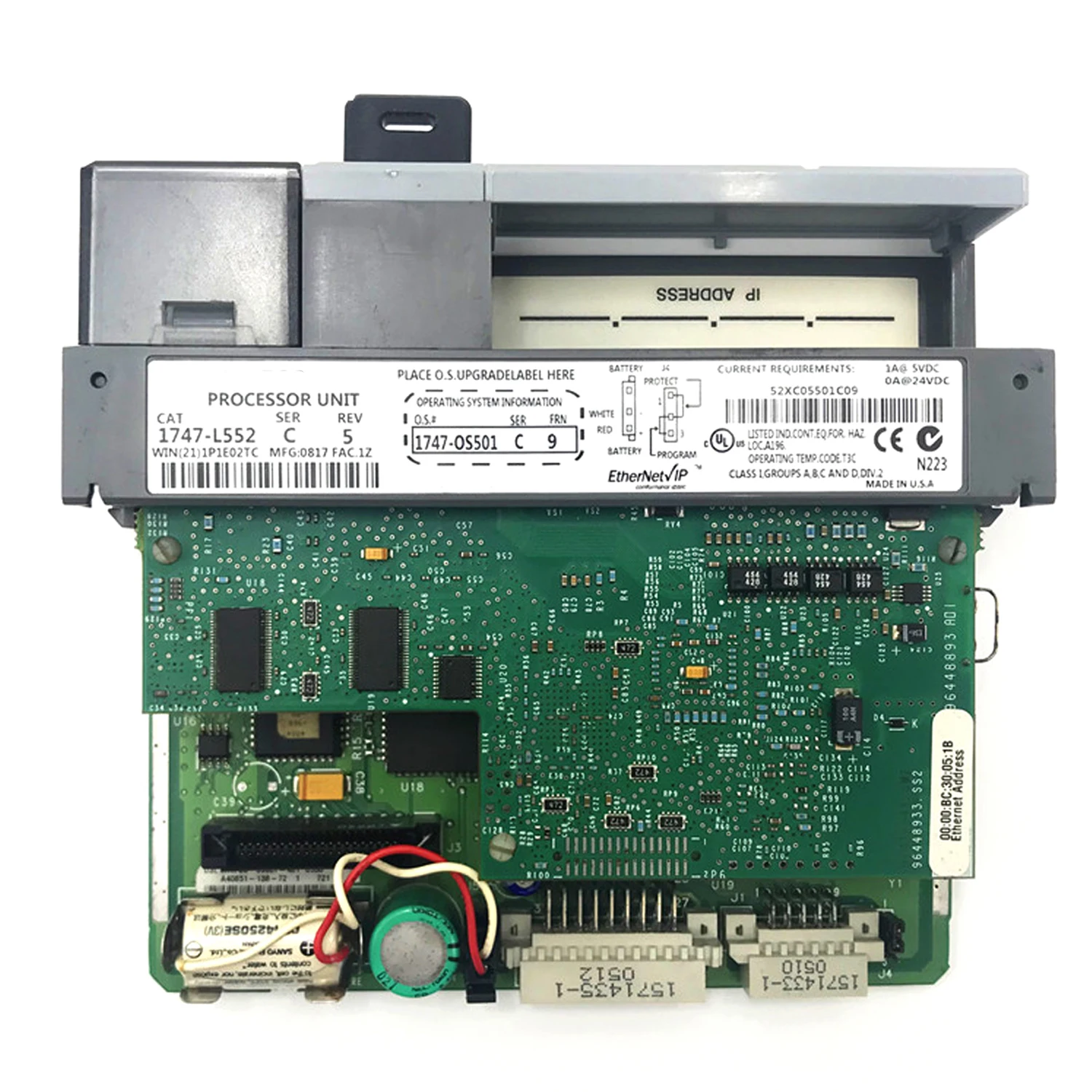 Product bargaining, do not order directly Factory Sealed 1747 L552  plc programming controller Input Module 1747-L552