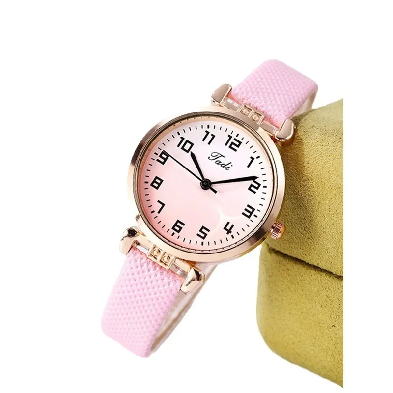 Fashion Gradient Literal Silicone Women Quartz Watch Student Watch