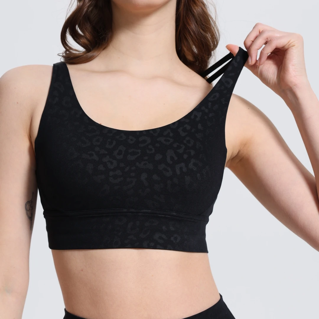 Solid Color High Strength Women Cross Fitness Sport Bra Soft Tight Top Comprehensive Training Gym Yoga Underwear With Chest Pad