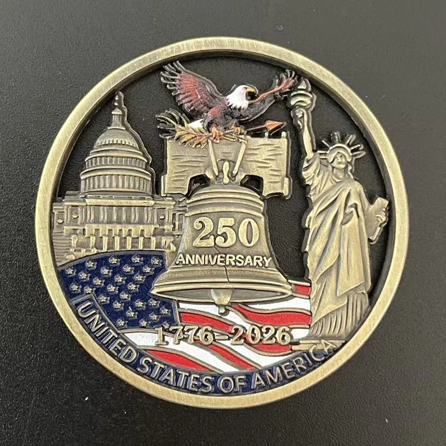 250th Anniversary of America Souvenir Coin Collection Independence Statue of Liberty Collectible Coin