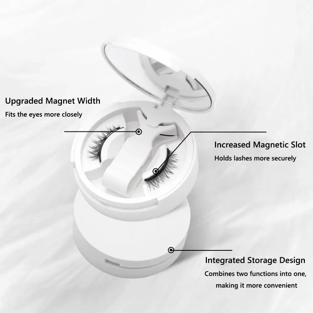 Kein Kleber erforderlich, magnetische Wimpern mit Applikator, Fox Eye, natürliches Aussehen, magnetisches Wimpern-Set, wiederverwendbare magnetische falsche Wimpern