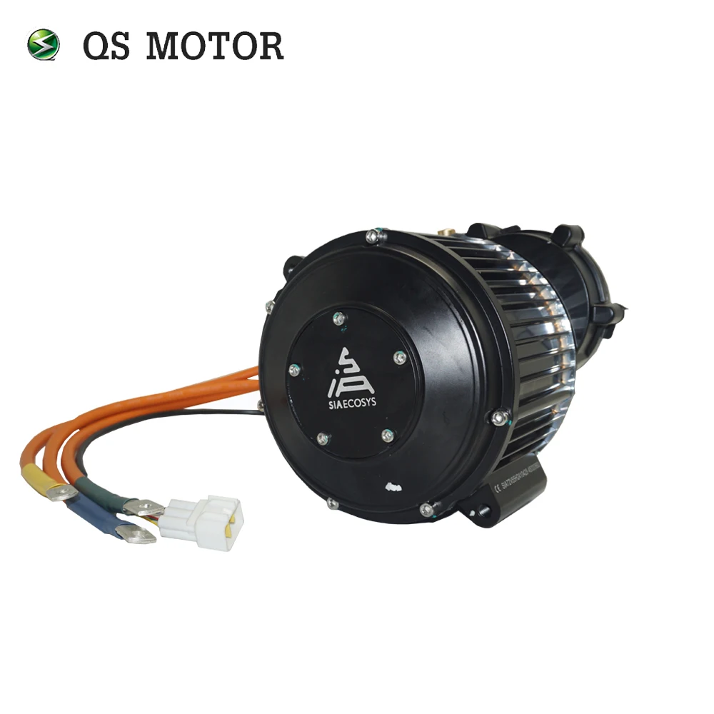 

QS MOTOR QS138 2500W 72V 55H Encoder PMSM Mid Drive Motor with 428 15T Sprocket for Electric Motorcycle