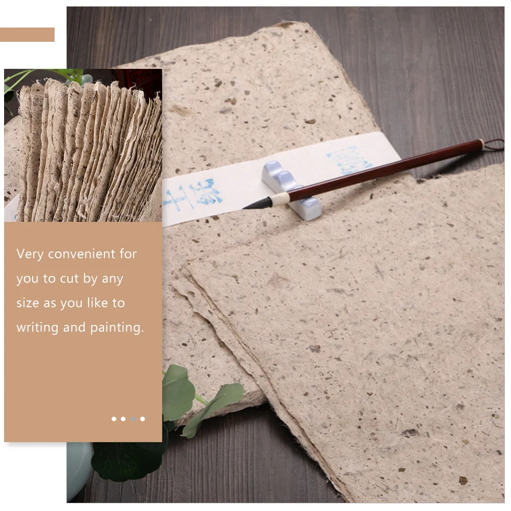 

50 Sheets Traditional Rice Paper for Calligraphy and Painting Multi-Purpose Handicraft Paper with High Ink Absorption for Art