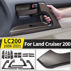 For 2008-2021 2020 Toyota Land Cruiser 200 Interior  Upgraded Accessories Stickers LC200 FJ200 Peach Wood Car Door Decoration