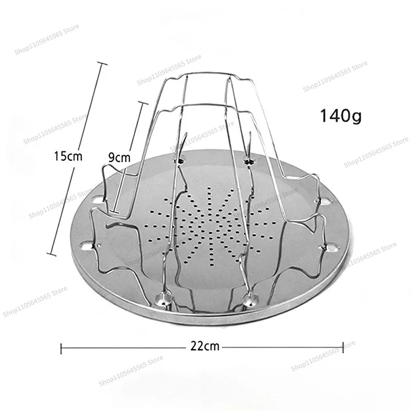 For Stainless Steel Toaster Portable Foldable Grill Toast Clip Multi-purpose baking pan