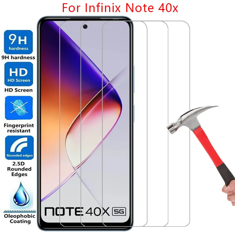 phone case for infinix note 40x 5g tempered glass on infinity note40x not 40 x x40 back cover 360 ifinix infini infinx infix