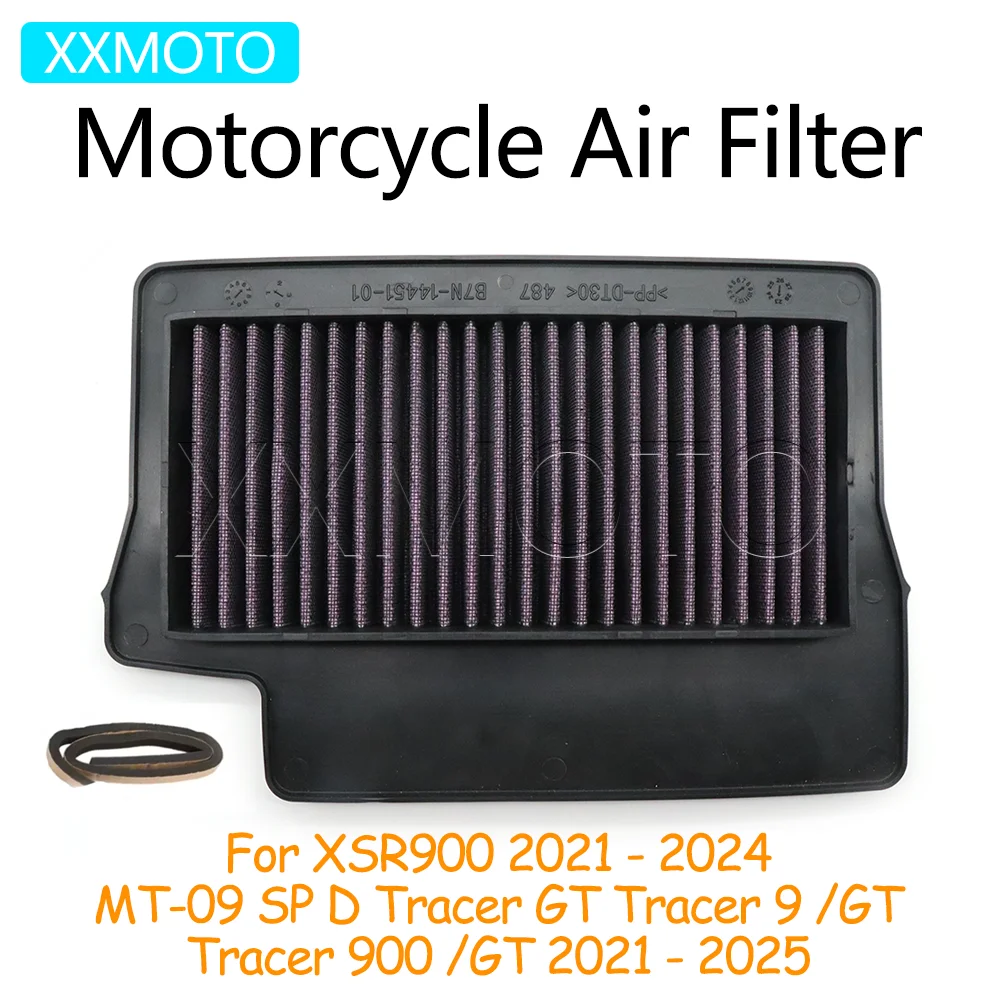 

Для Yamaha XSR900 XSR 900 MT-09 MT09 D Tracer 9 900 GT 2021 2022 2023 2024 2025 система очистки впускного воздушного фильтра мотоцикла
