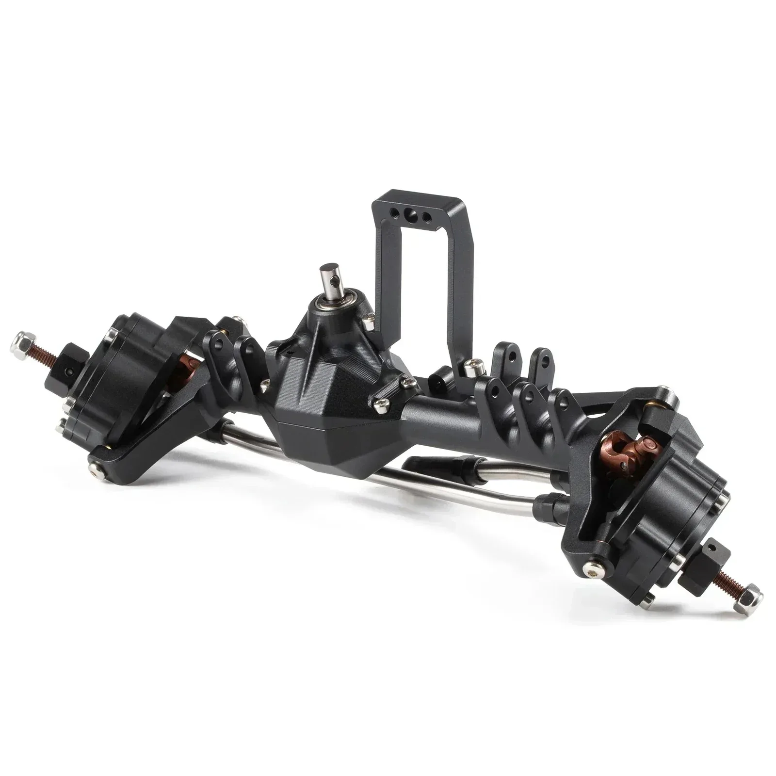 7075 Aluminum CNC Machined Piece Construction Offset Portal Axle with BAT Servo Mount for SCX10 III Axial Capra  LCG