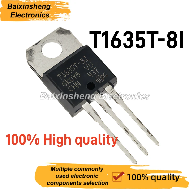 10PCS New T1635T‑8I TO‑220 Triac 16A 800V Snubberless Insulated Bidirectional Thyristor TI635T‑8I