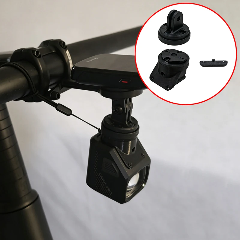 1 Set für Magicshine CBL1600 Scheinwerfer-Adapterbasis, modifizierte Lichthalterung mit Garmin-Standard-Schnittstelle, Fahrradzubehör