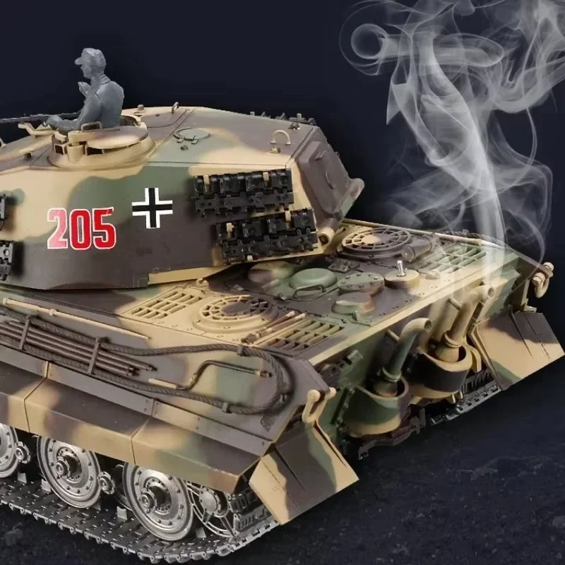 Henglong 3888a niemiecki Tiger King Henschel ciężki czołg zdalnie sterowany 2.4g modele wielofunkcyjne na zewnątrz zabawki zdalnie sterowane prezenty urodzinowe